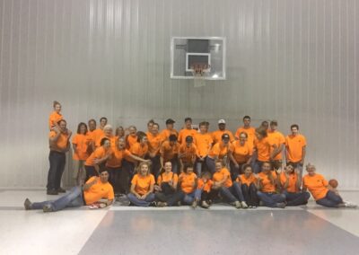 Our Team at the volleyball court